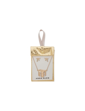 Collier Anne Klein Present Pendant Earring Pouch Set   | OUY-0481333